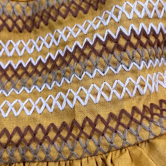 Free People Another Love Smocked Marigold Midi Dress - Picture 14 of 16